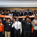 Congressman Jackson at the Leo High School Ribbon Cutting
