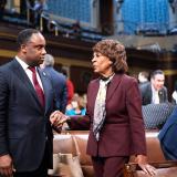 Congresswoman Maxine Waters and Congressman Jonathan Jackson