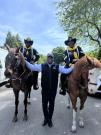 Congressman Jackson attends Alderman David Moore's Memorial Day Parade to honor America's veterans.