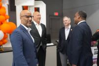 Congressman Jackson at the Leo High School Ribbon Cutting