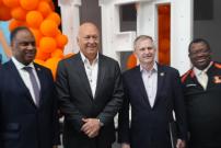 Congressman Jackson at the Leo High School Ribbon Cutting