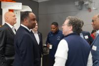 Congressman Jackson at the Leo High School Ribbon Cutting