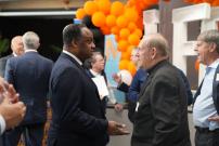 Congressman Jackson at the Leo High School Ribbon Cutting