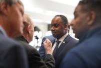 Congressman Jackson at the Leo High School Ribbon Cutting