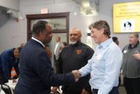 Congressman Jackson at the Leo High School Ribbon Cutting