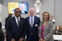 Congressman Jackson at the Leo High School Ribbon Cutting