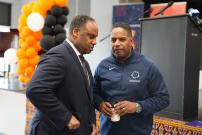 Congressman Jackson at the Leo High School Ribbon Cutting