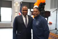 Congressman Jackson at the Leo High School Ribbon Cutting