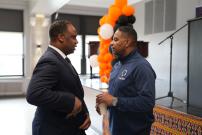 Congressman Jackson at the Leo High School Ribbon Cutting