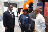 Congressman Jackson at the Leo High School Ribbon Cutting