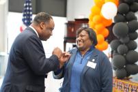 Congressman Jackson at the Leo High School Ribbon Cutting