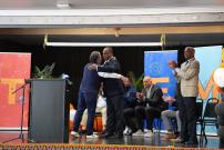 Congressman Jackson at the Leo High School Ribbon Cutting