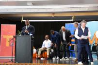 Congressman Jackson at the Leo High School Ribbon Cutting