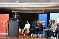 Congressman Jackson at the Leo High School Ribbon Cutting