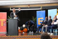 Congressman Jackson at the Leo High School Ribbon Cutting