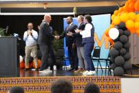 Congressman Jackson at the Leo High School Ribbon Cutting