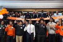 Congressman Jackson at the Leo High School Ribbon Cutting