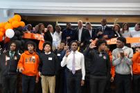Congressman Jackson at the Leo High School Ribbon Cutting