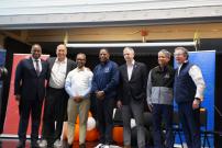 Congressman Jackson at the Leo High School Ribbon Cutting