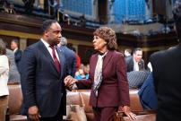 Congresswoman Maxine Waters and Congressman Jonathan Jackson