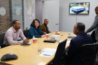 Congressman jackson with military academy judges